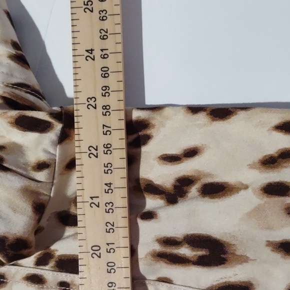 Chico's Animal Print Jean style Jacket with stud details size XL - Picture 7 of 13